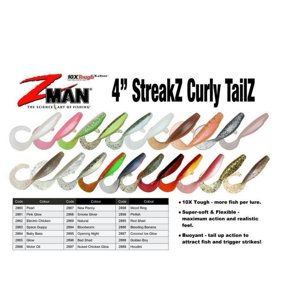SOFT LURE ZMAN CURLY TAILZ