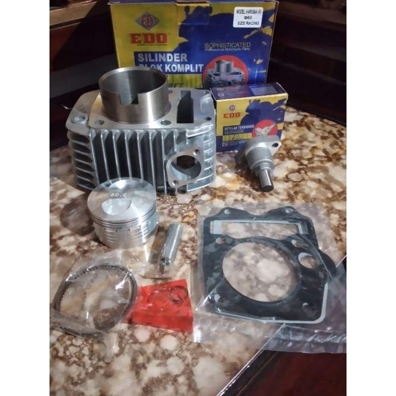 blok cylinder bore -up EDO supra 125 kharisma 57mm 60mm SUPRA125