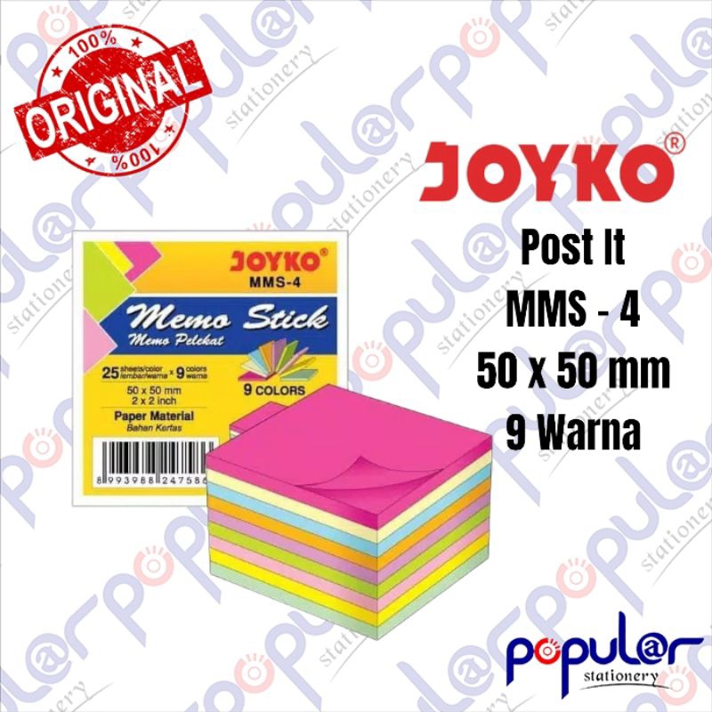 

Post It Joyko 9 Warna 50 x 50 MMS - 4