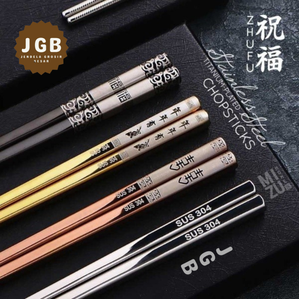 Sumpit Stainless Steel Chopsticks - Sumpit Stainless Korea Asli - Sumpit Korea