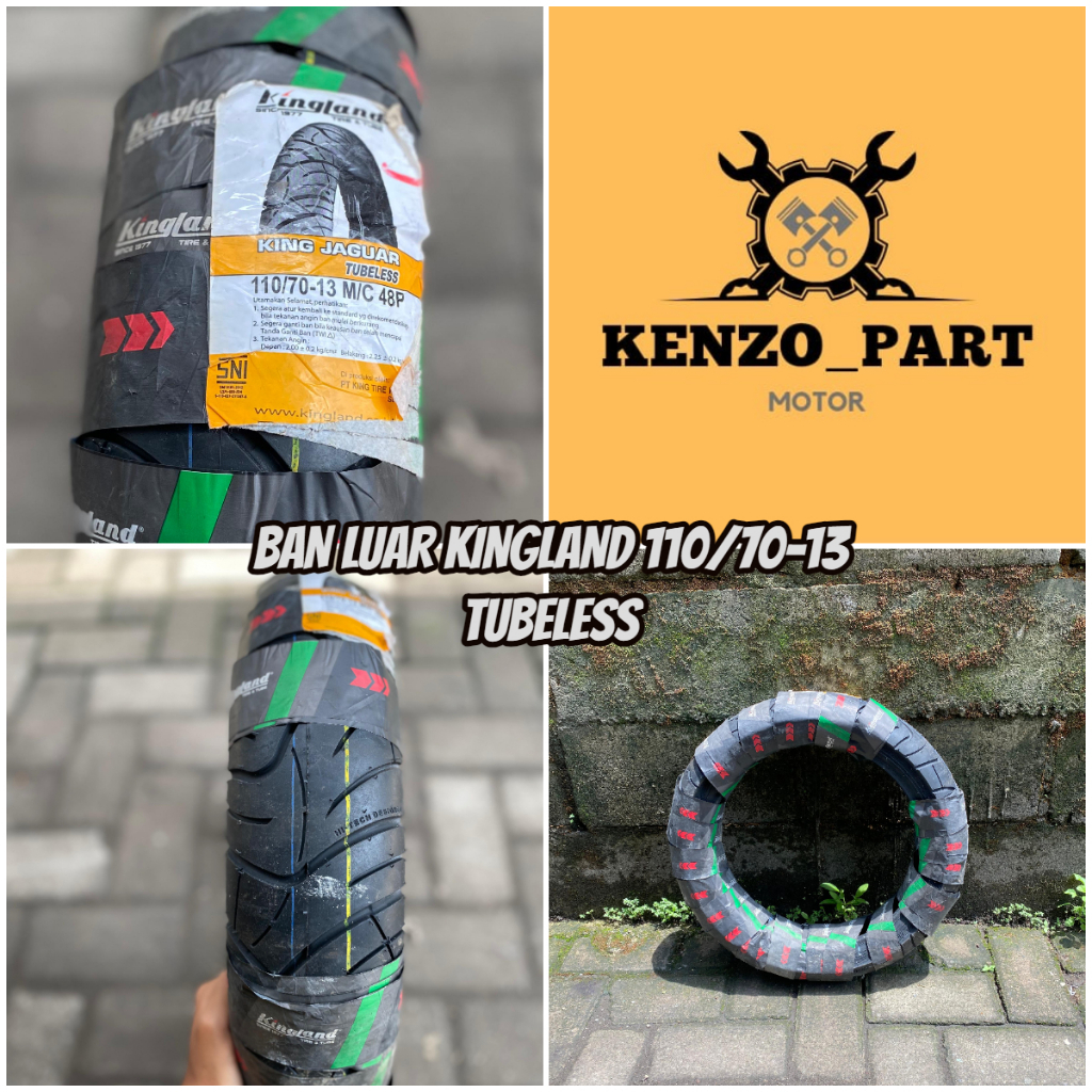 BAN LUAR MATIC KINGLAND UKURAN 110/70-13 TUBELESS  || BAN LUAR DEPAN NMAX KINGLAND 110/70-13 TUBLESS