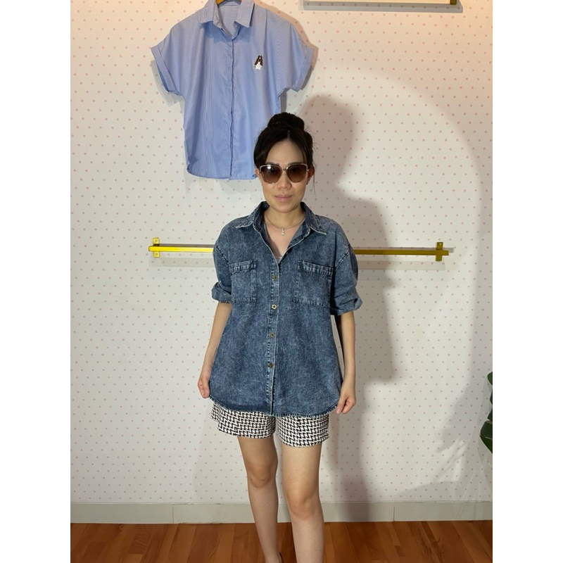 KEMEJA JEANS DENIM WANITA