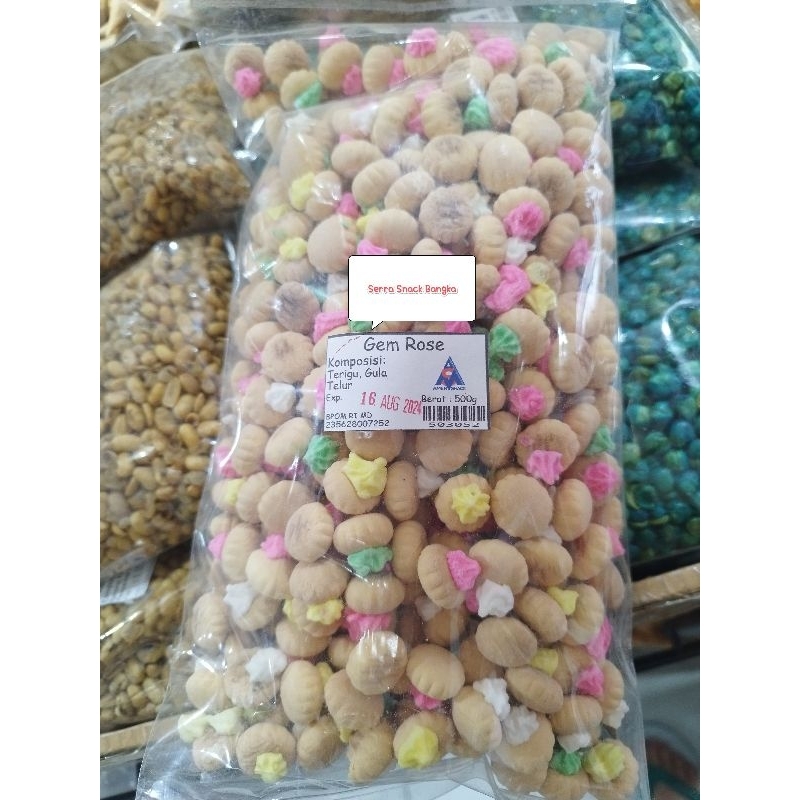 

Kue Gemrose - Kue kancing - cemilan khas bangka - kue jadul - biskuit monas