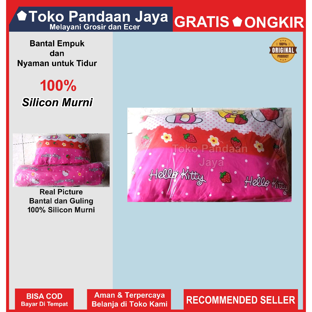 BANTAL/BANTAL SILICON/BANTAL SILICON Motif Karakter 100% Silicon Murni/Bantal Tidur Silicon Premium/