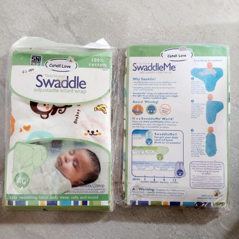 Bedong Instan  / Bedong Instan Bayi / Bedong Instans / Swaddle Me