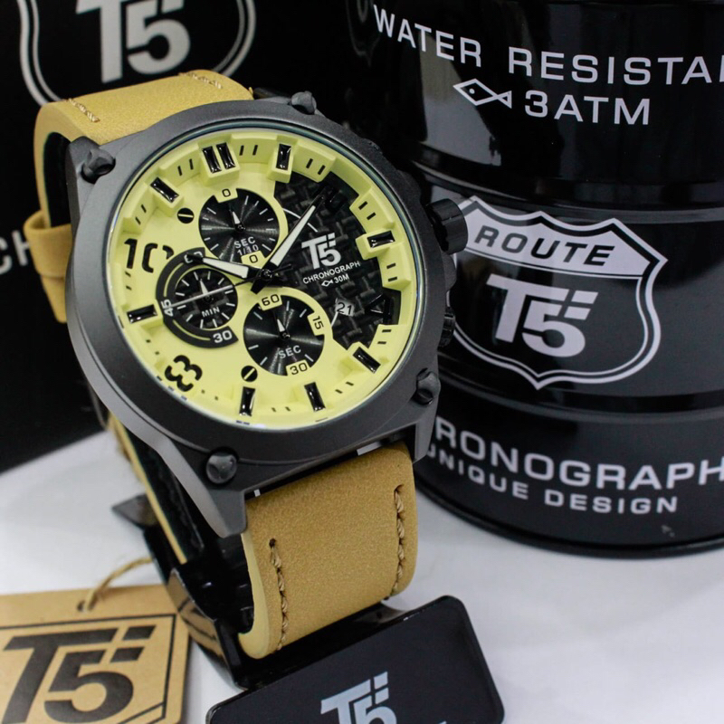 Jam Tangan Pria T5 H 3479G Original Analog Display