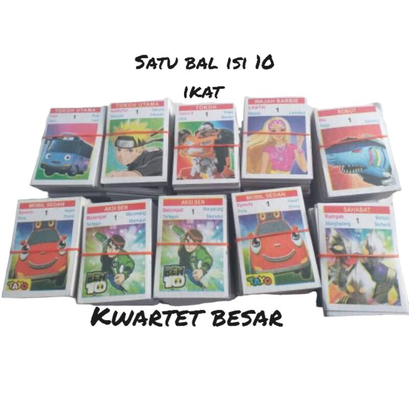 kartu kwartet murah isi 320