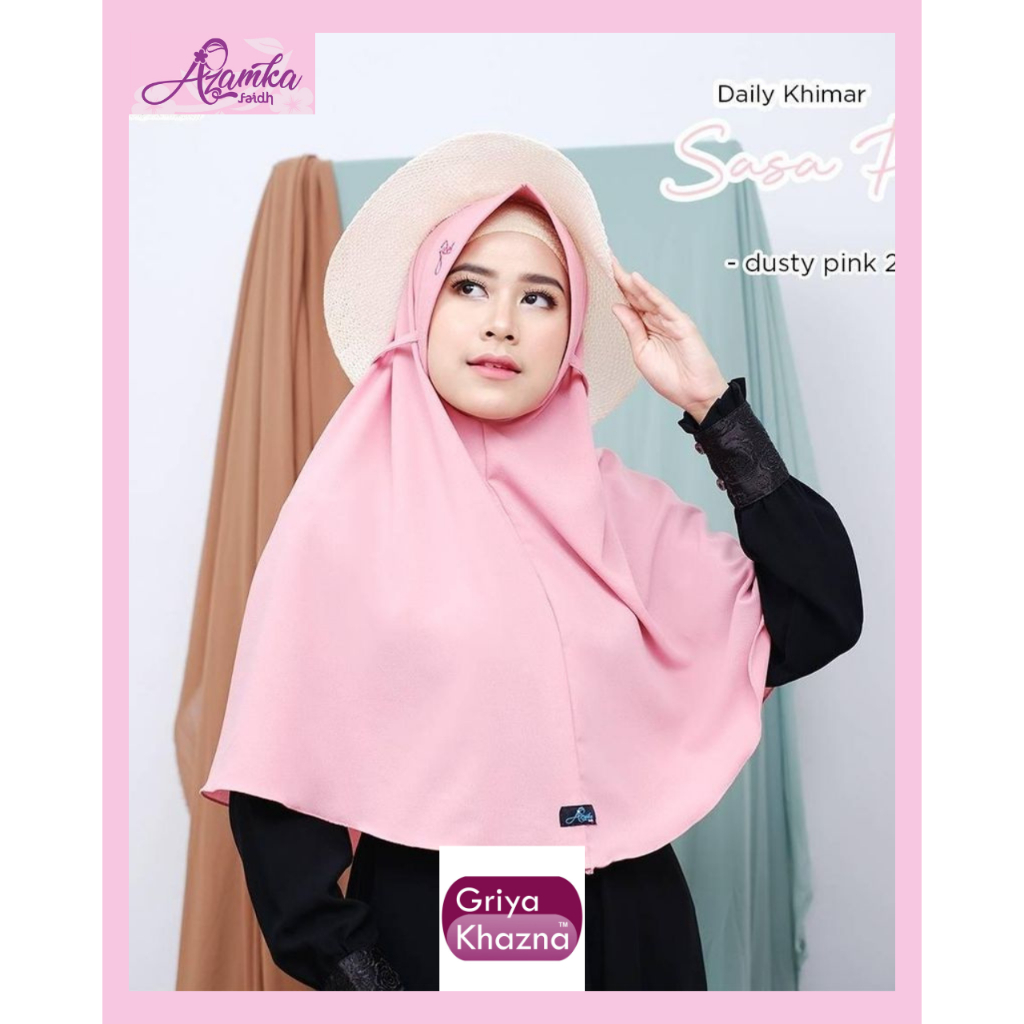 Azamka Kerudung Wanita Dewasa Azamka / Khimar Sasa Pad Standard
