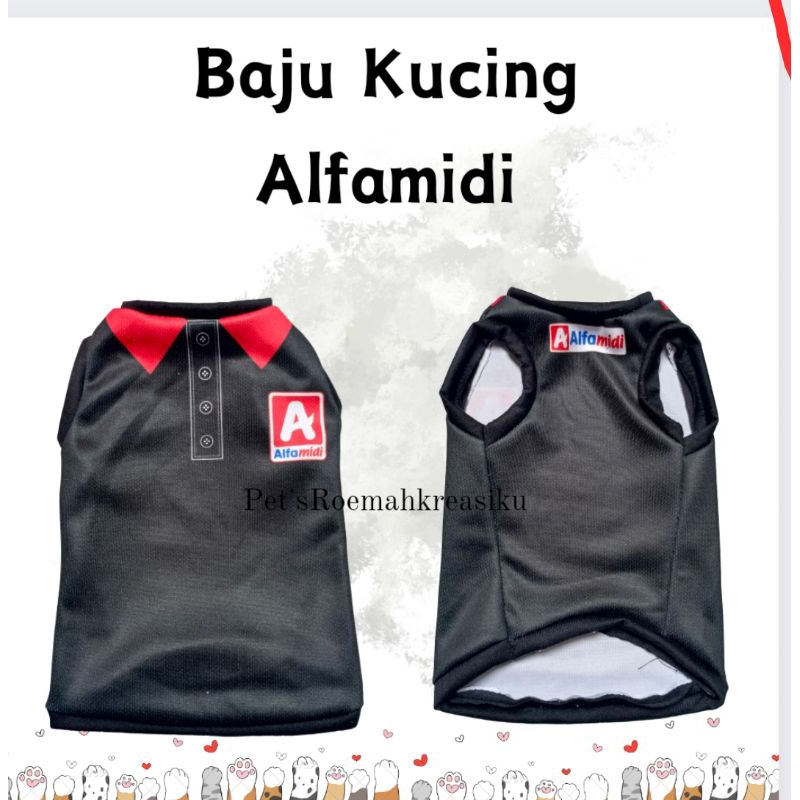 Baju kucing Alfamidi# baju kucing kaos Alfamidi# baju unik