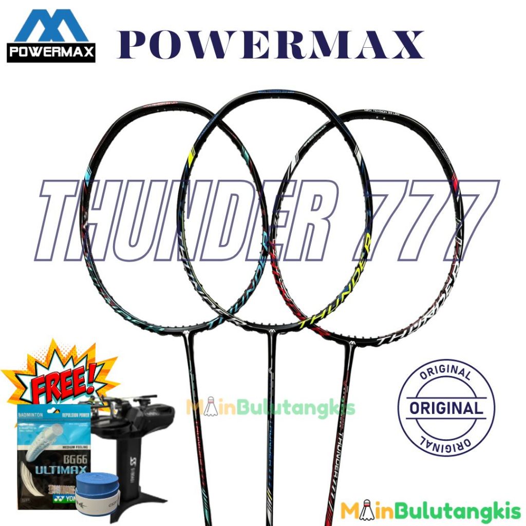 Raket Badminton Powermax Thunder 777 Original