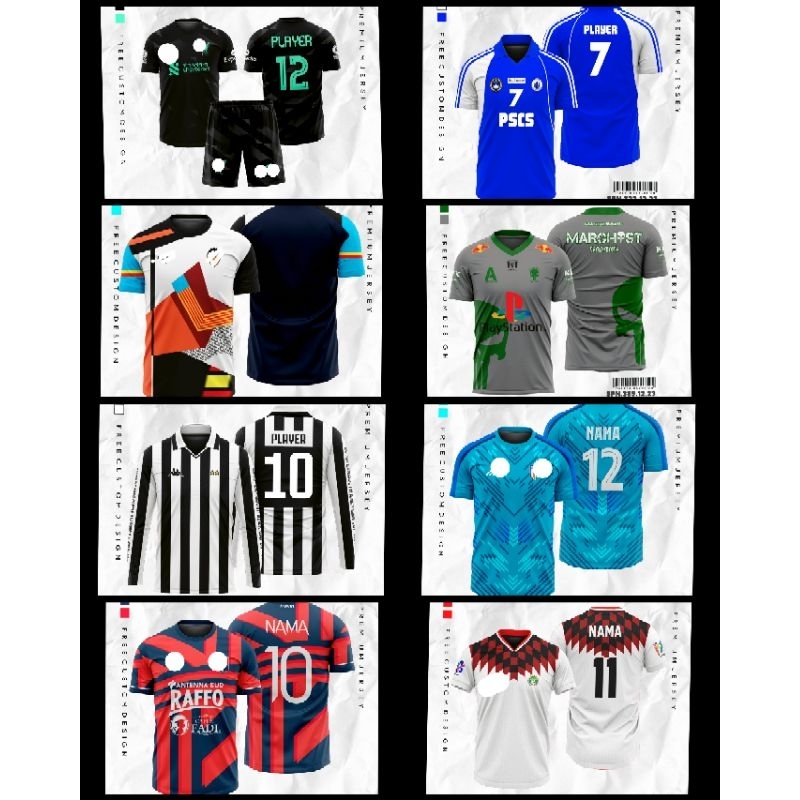 Jersey Pscs Cilacap 2010 Printing/Jersey Playstation KFC Custom/Jersey Valenciaa 2023 Mash Up/Jersey