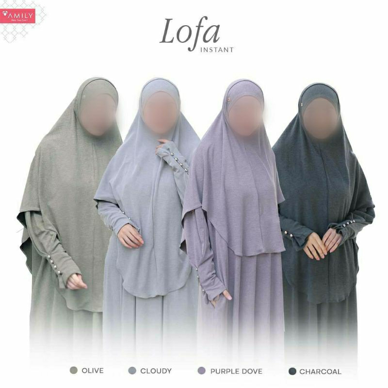 Amily bergo lofa - bergo instan adem