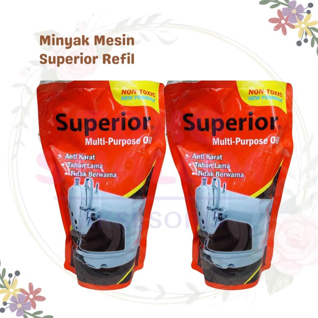 MINYAK SUPERIOR REFIL/MINYAK PELUMAS MESIN JAHIT/MINYAK MESIN JAHIT