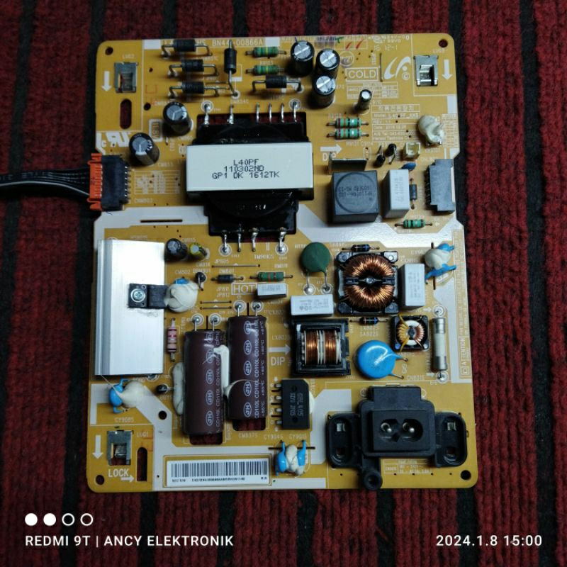PSU POWER SUPPLY TV SAMSUNG UA40K5100AK - UA40K5100 - UA 40K5100 AK