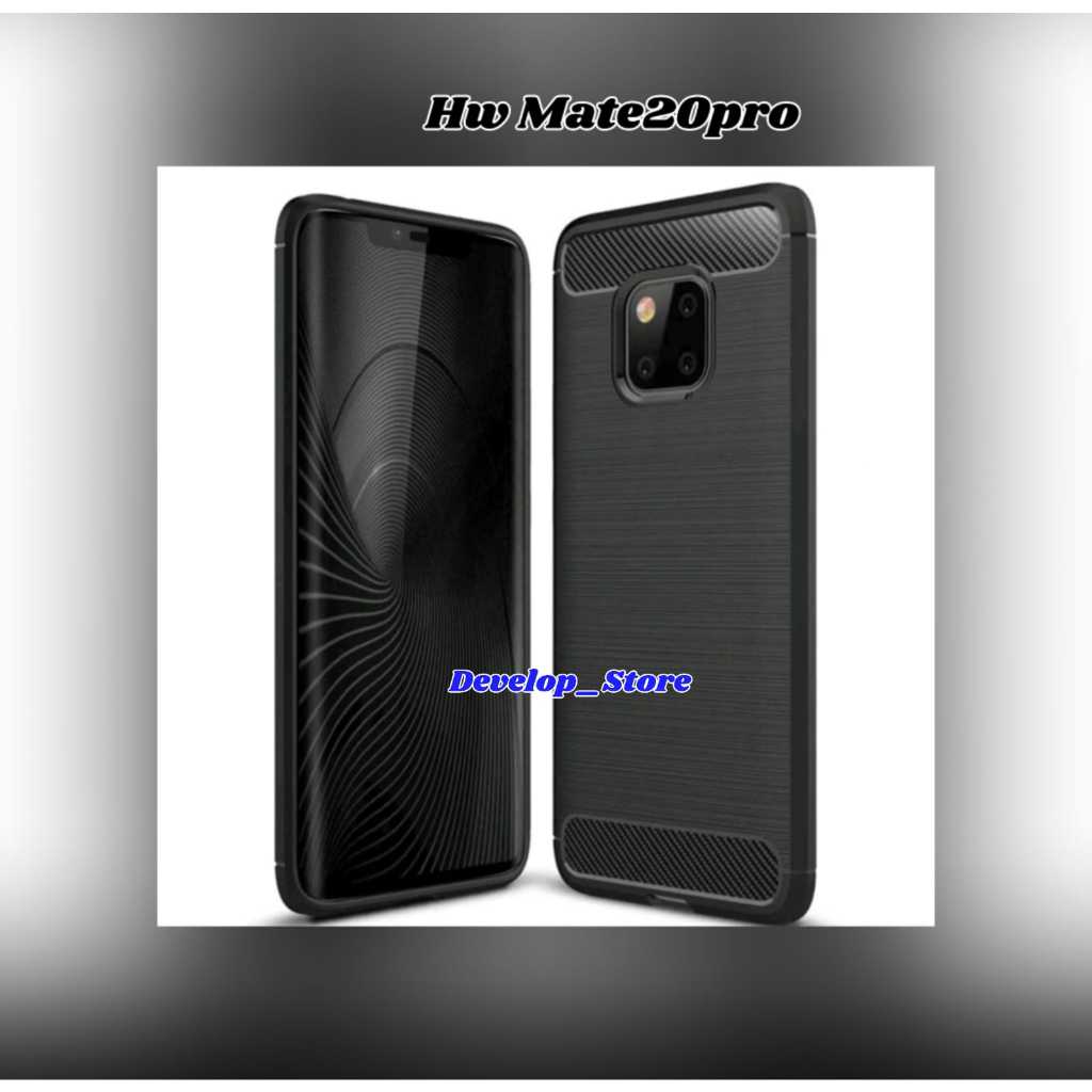 SoftCase Fiber Carbon Silikon Huawei Mate20Pro