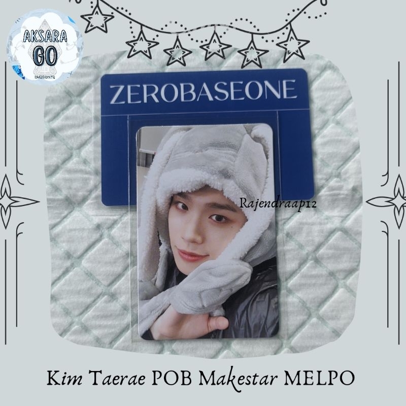 [PAKAI JNE] Photocard Official POB Digipack Makestar MELPO Matthew, Taerae Zerobaseone (Rabbit Blank