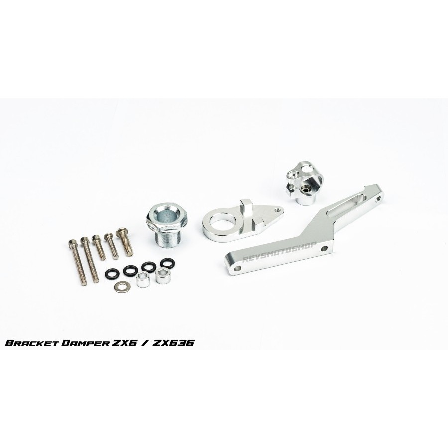 BRACKET STEERING DAMPER KAWASAKI ZX636 / ZX6R (TANPA DAMPER) HYPERPRO OHLINS MOTO1 GPTECH