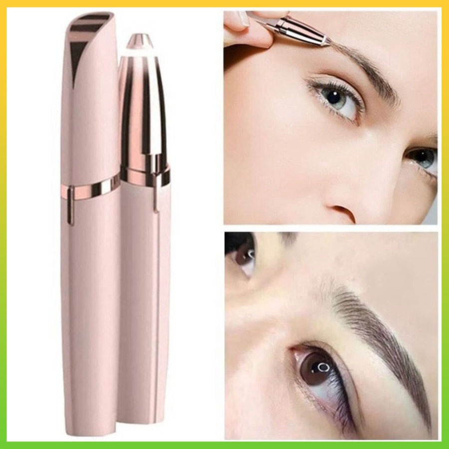 Alat Cukuran Pencukur Flawless Brows Cukuran Alis Elektrik Tanpa Rasa Sakit Eyebrow Hair Trimmer Cuk