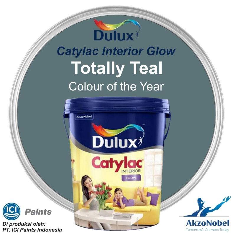 CAT DULUX CATYLAC GLOW 4.5 KG - TOTALLY TEAL