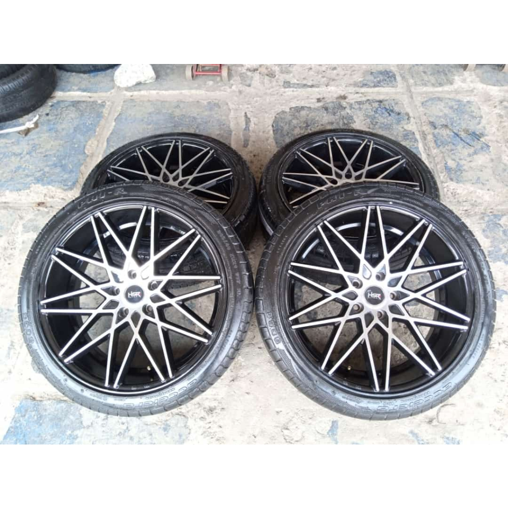 Velg mobil racing bekas hsr sekati ring 20 pcd 5x114 + ban 245 40 R20