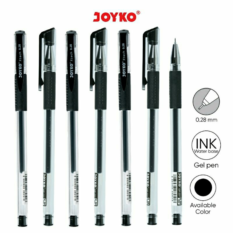 

Pulpen gel Joyko - black ink