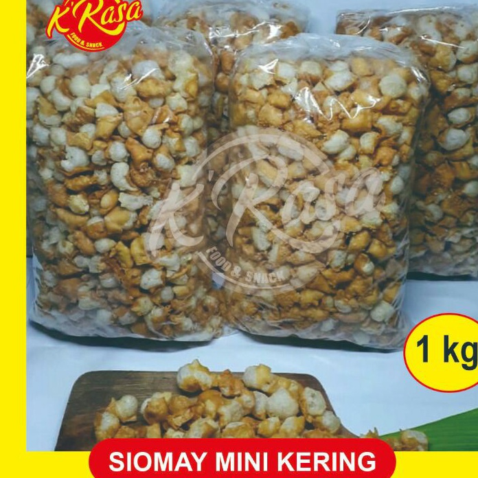 

Ready Stok Siomay mini kering cms 1 kg Cocok untuk campuran baso aci seblak bakso mie rebus cemilan dll