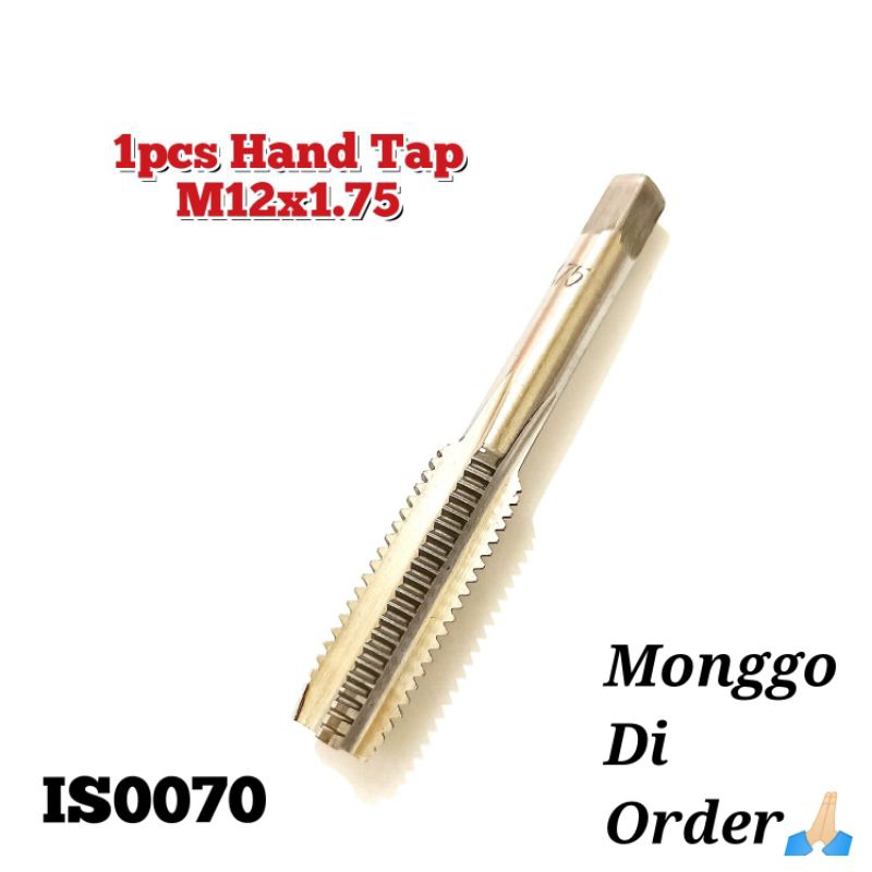 1pcs hand tap m12x1.75 baut 17 kasar baut industri bukan tap recoilno produk: is00701pcs hand tap m1