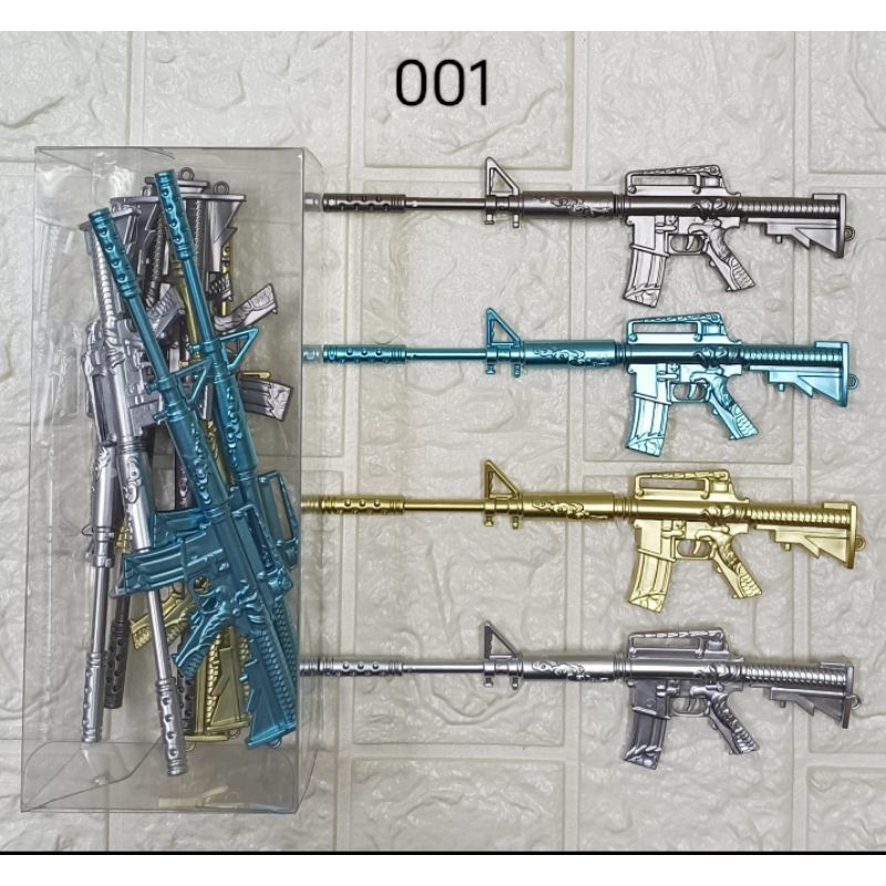 

qwe Pen Gel Bentuk Pistol 12 Pcs Desain Unik