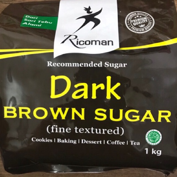 

Free Ongkir Dark Brown Sugar Ricoman 1kg