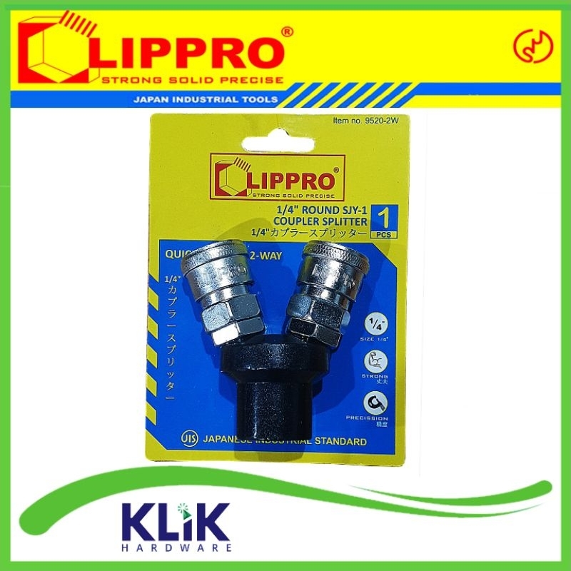 LIPPRO Quick Coupler Cabang 2 - Sambungan Selang Kompresor