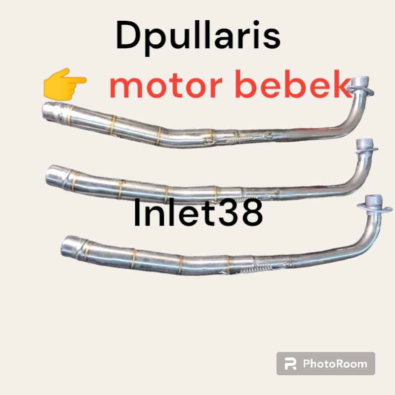 LEHERAN KNALPOT BEBEK inlet38 VEGA SUPRA JUPITER CREPTON GRED