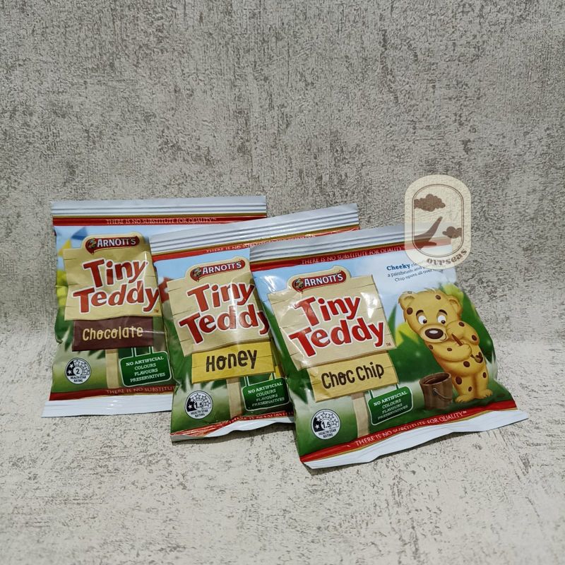 

[Ready] Arnott's Tiny Teddy Choc Chip / Honey / Chocolate / Hundreds&Thousands 25gr | Snack Australia