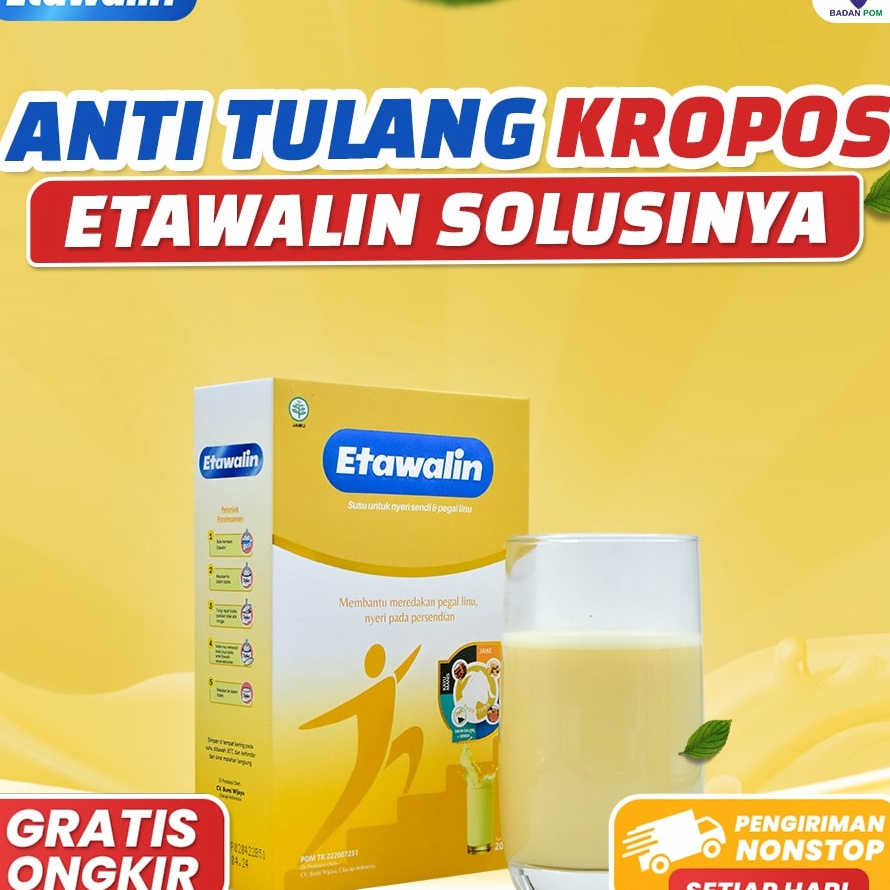 

ETAWALIN Original Susu Kambing Etawa Susu Kambing Etawa Tingkatkan Kepadatan Kesehatan Tulang Sendi Susu Anti Asam Urat Rematik Reumatik Nyeri Sendi 2gr