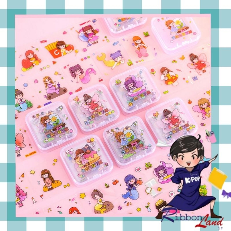 

Stiker Mini Box Strip Lipat Kartun Story Girl