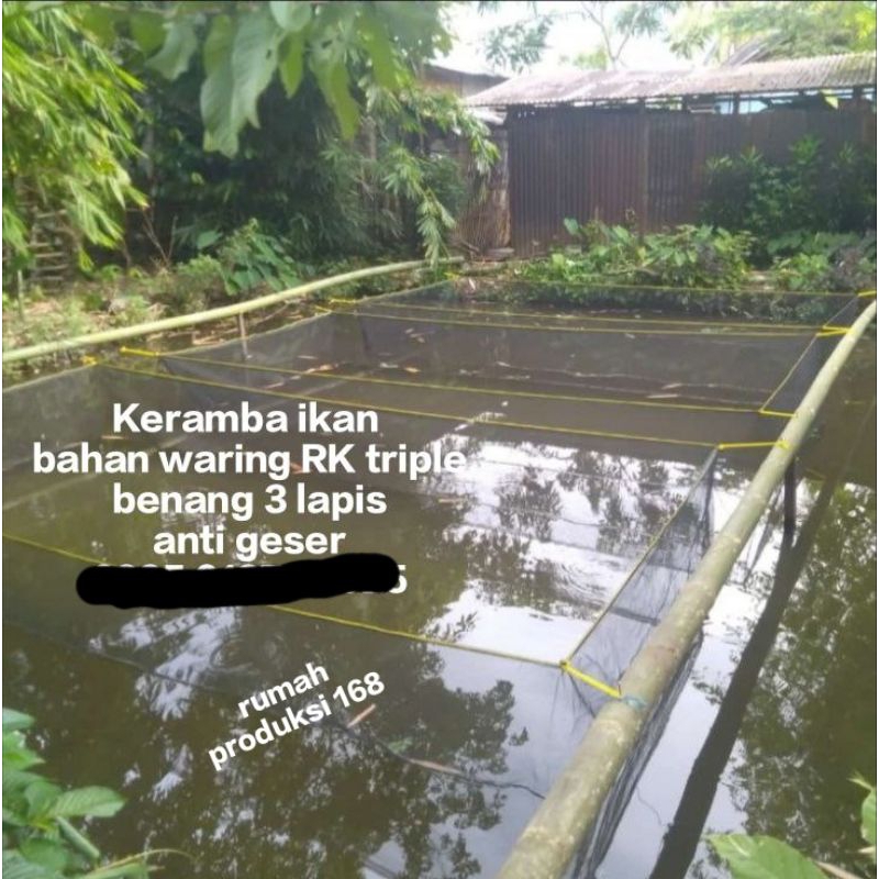 waring keramba ikan 2m x 4m x 1.5m waring jaring ikan