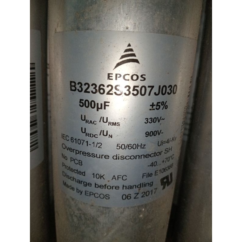 ELKO ELCO CAPASITOR 500 UF 330 VAC