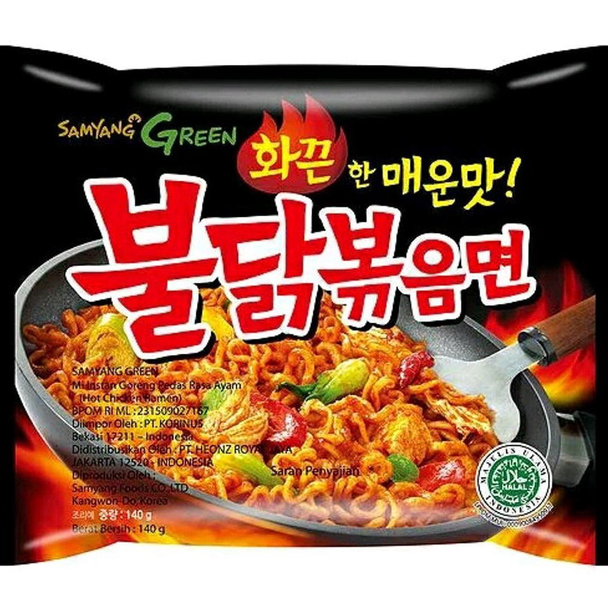 

ORIGINAL SAMYANG Green Hot Chicken Ramen ed Juli 224 termurah Halal