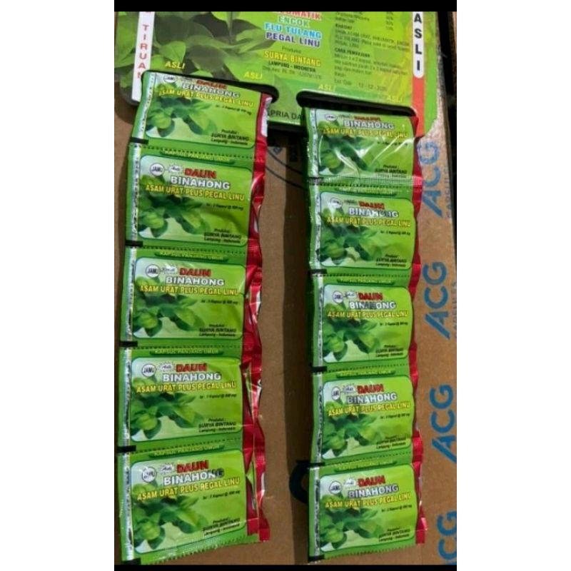 DAUN BINAHONG kapsul rencengan