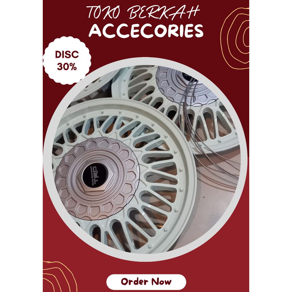 Tutup Dop Velg Mobil Ring 14 - Dop Velg Kaleng Mobil Ring 14 - Dop Velg Mobil Ring 14 - 1 SET DOP RO