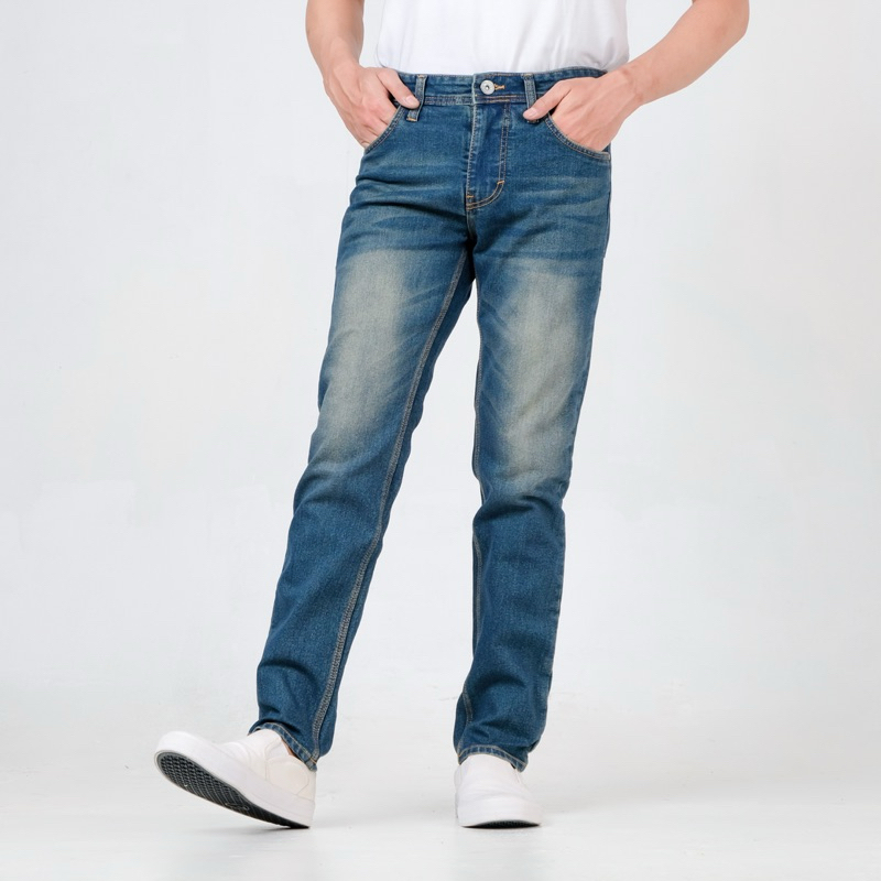 RoosterDenim - Celana Pria Jeans Panjang Slimfit Denim Selvedge Streact