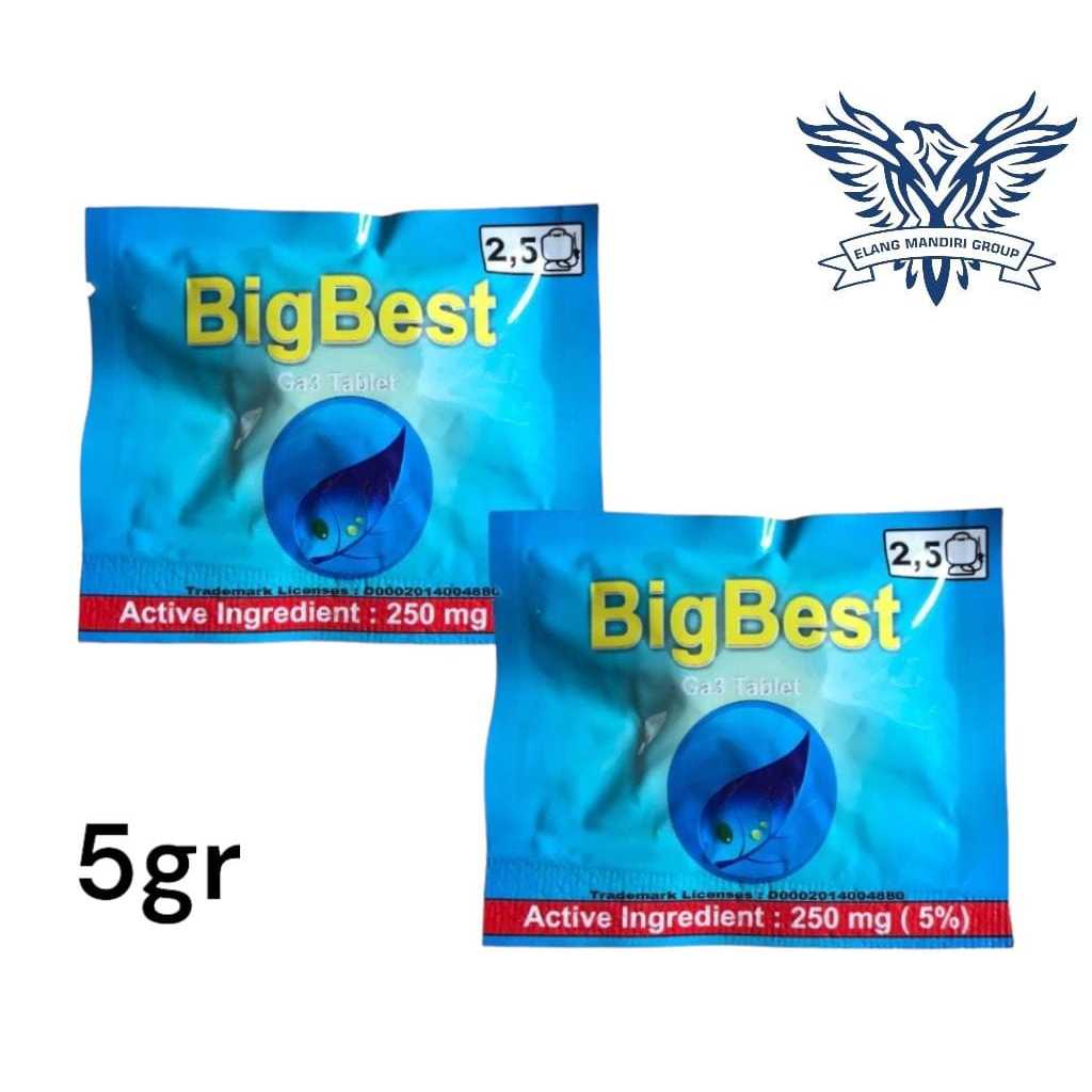 Bigbest 5 gram ZPT Giberelin Big Best GA3 Pembesar Umbi Bawang, Pembesar Buah, Bulir Padi, dll Arena
