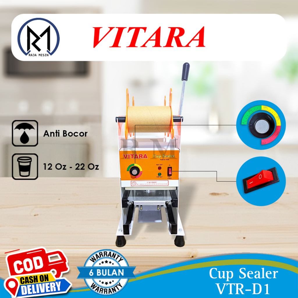 Mesin Press Gelas Plastik / Cup Sealer VTR-D1