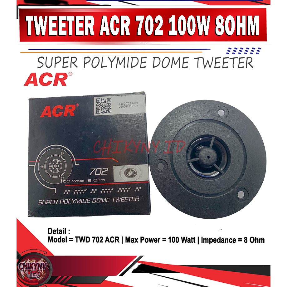 TWEETER ACR 702 SUPER POLYMIDE DOME 100W 8Ohm
