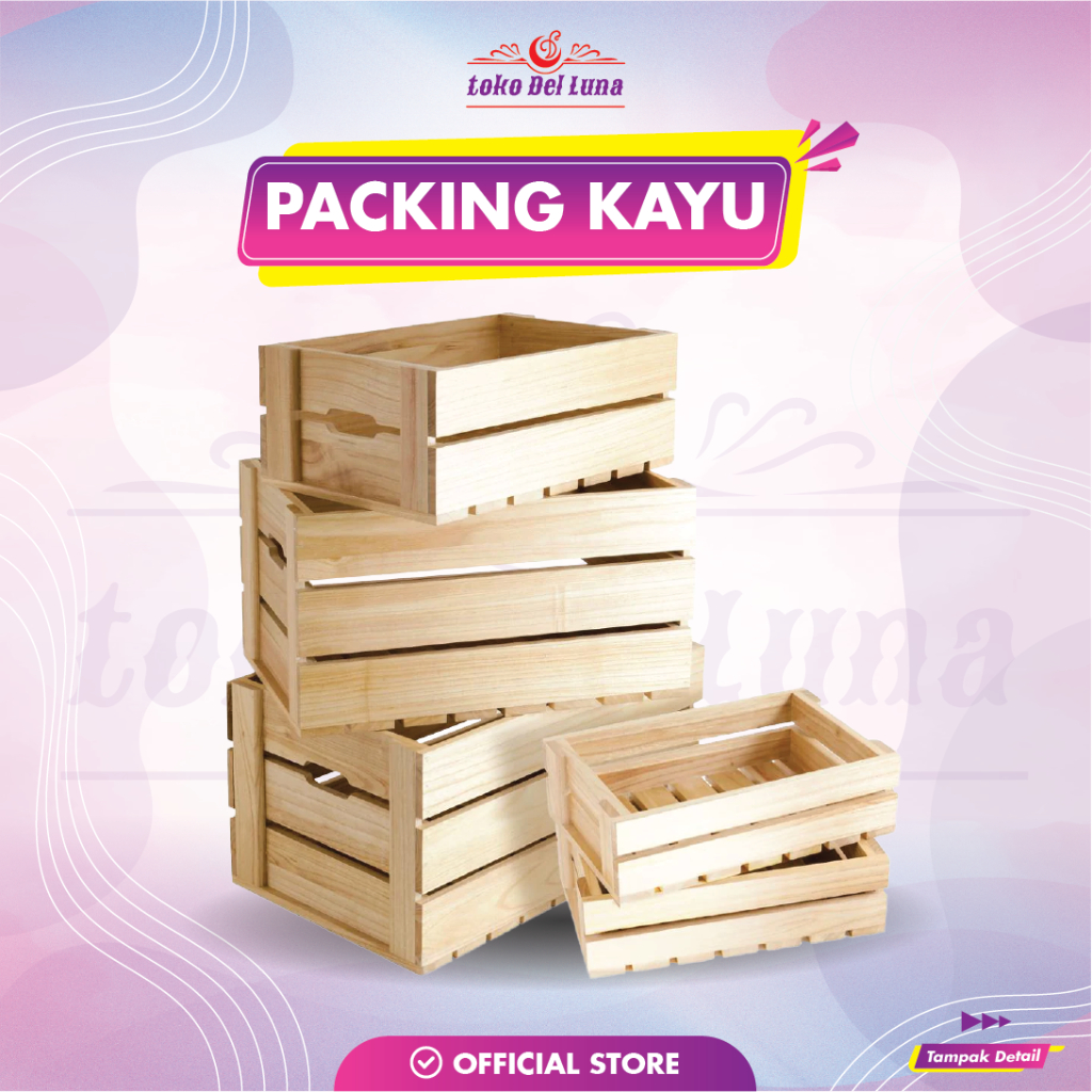 

Packing Kayu | Peti Kayu + Bubble Wrapping