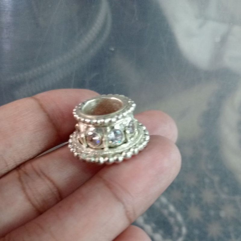 mendak keris tembaga sepuhan perak