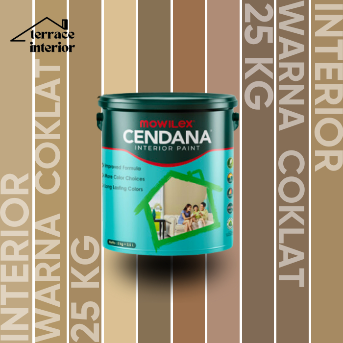 Cat Tembok Mowilex Cendana Interior Warna Coklat 25kg