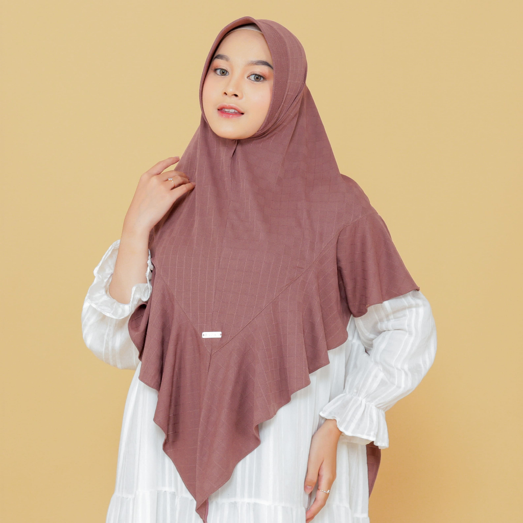 Razwa Belva - Hijab jumbo instan segitiga motif jersey premium - all varian