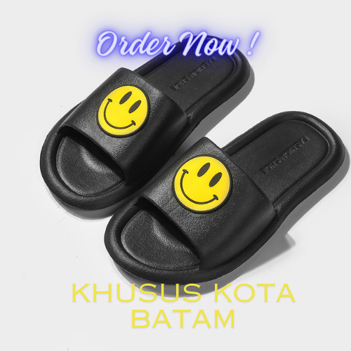 ☘️ GSGalery - KHUSUS KOTA BATAM GS0621 SENDAL WANITA SELOP SMILE / SANDAL KARET ELASTIS / SANDAL ANT