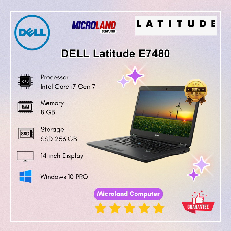 DELL LATTITUDE E7480 CORE i7 GEN 7