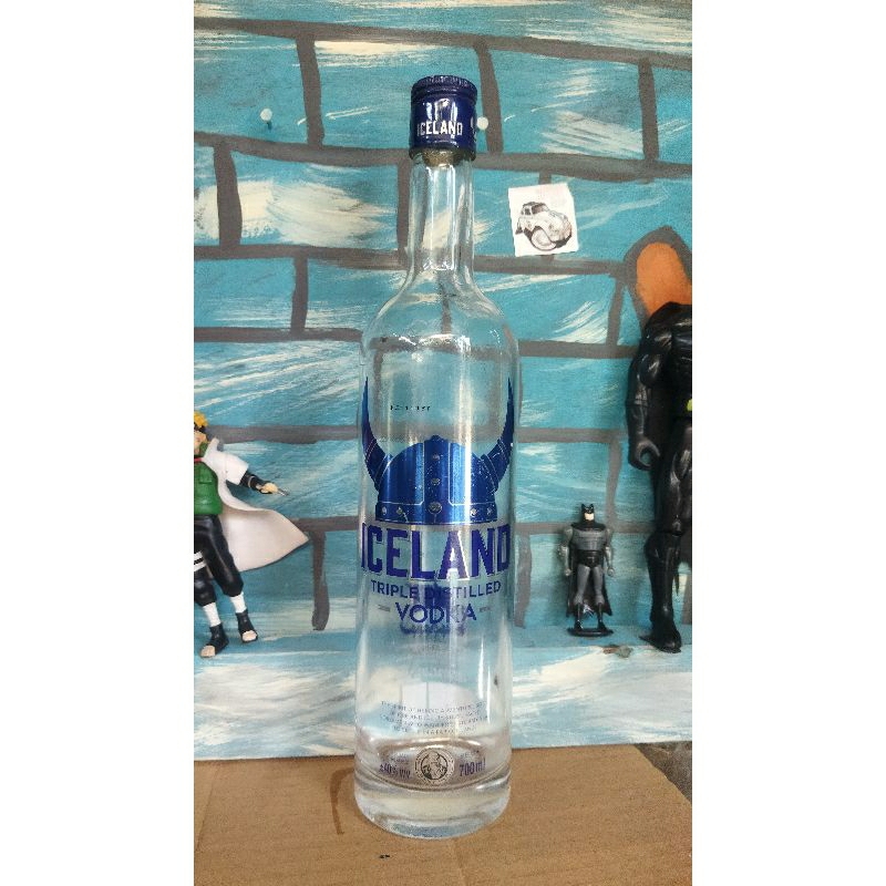 botol kosong bekas iceland 700 ml pajangan koleksi